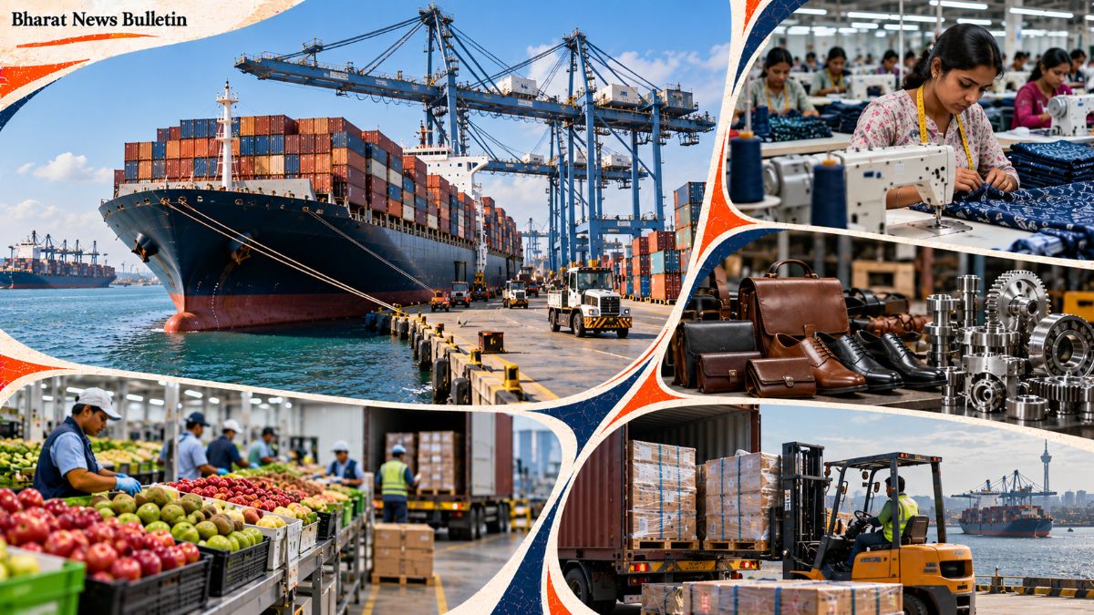 Cargo ship and containers representing the India-New Zealand free trade agreement